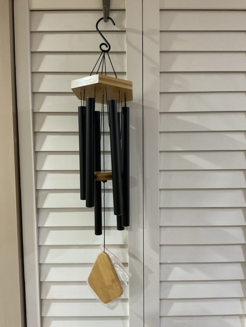 Black Metal & Wood Wind Chimes “Wind Chimes For You”
